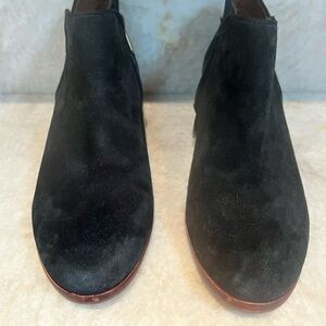 SAM EDELMAN Black Suede ‘Petty’ Ankle Booties | Size 7